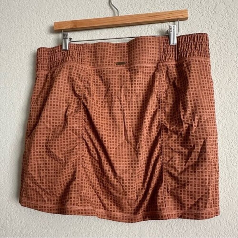 Prana Railay Skort in Terra Gingham Print WOMEN'S XL - Picture 4 of 10